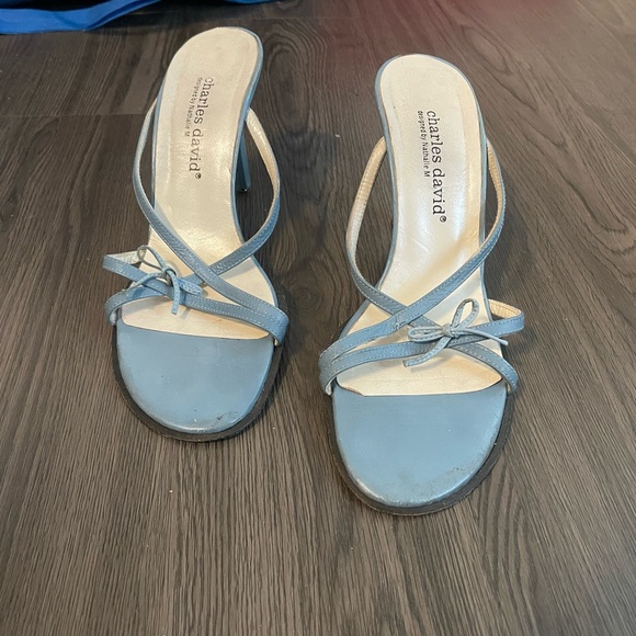 Blue kitten heels - Picture 4 of 6